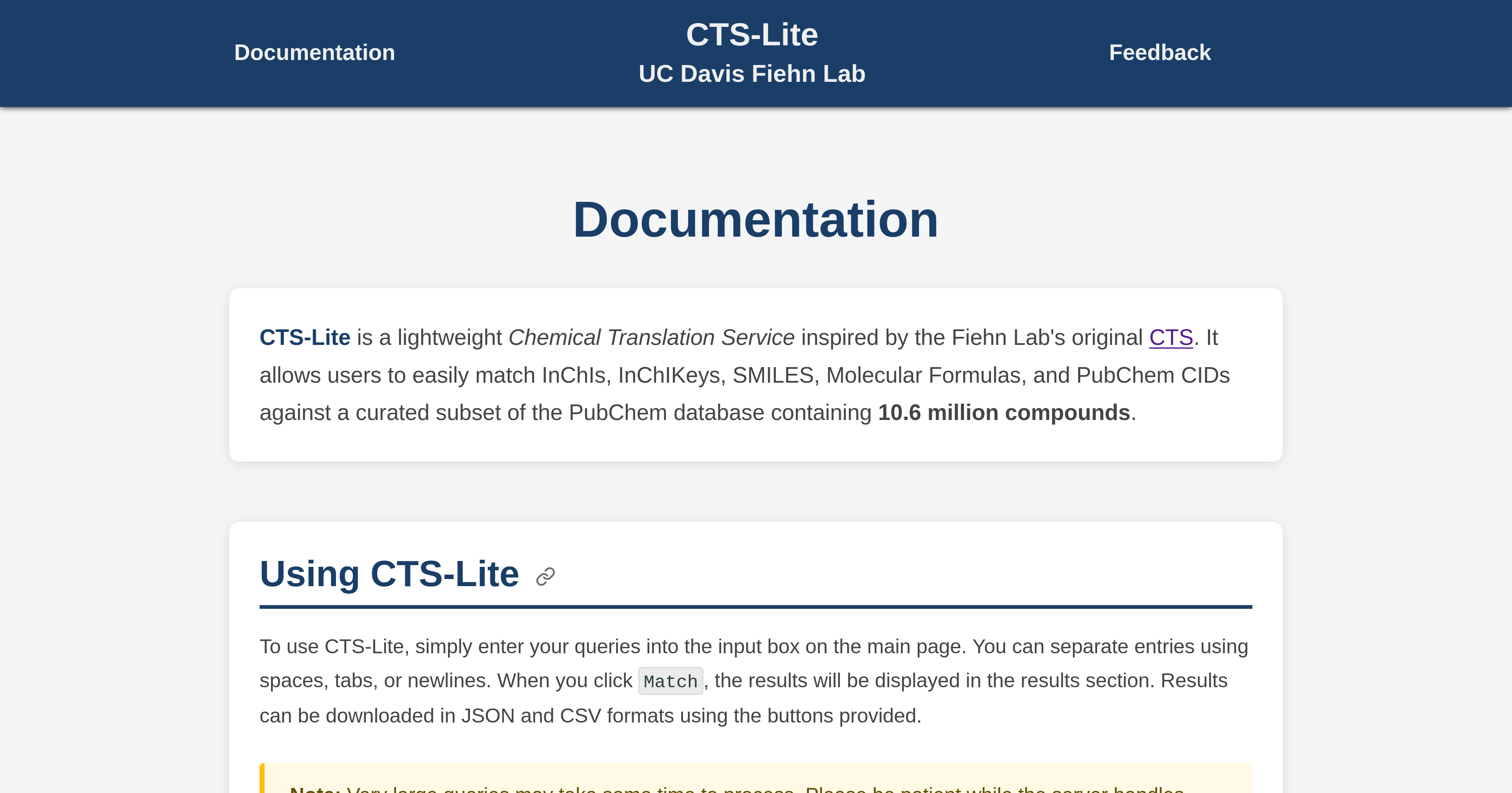 CTS-Lite | Docs